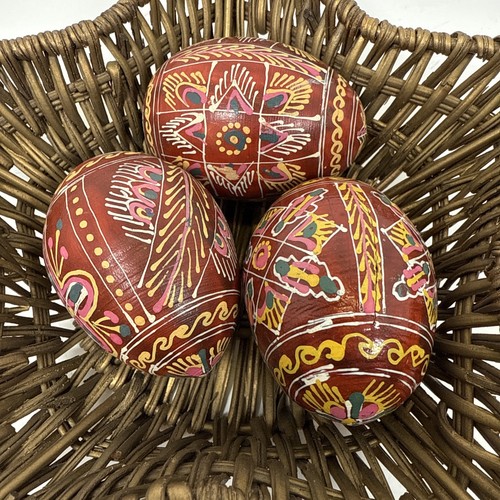 Vintage hand painted wooden - vintage,